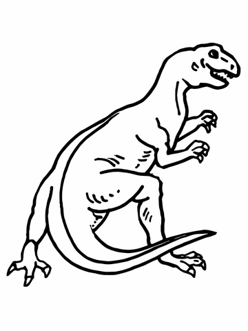 Teratosaurus Dinosaur Coloring Page